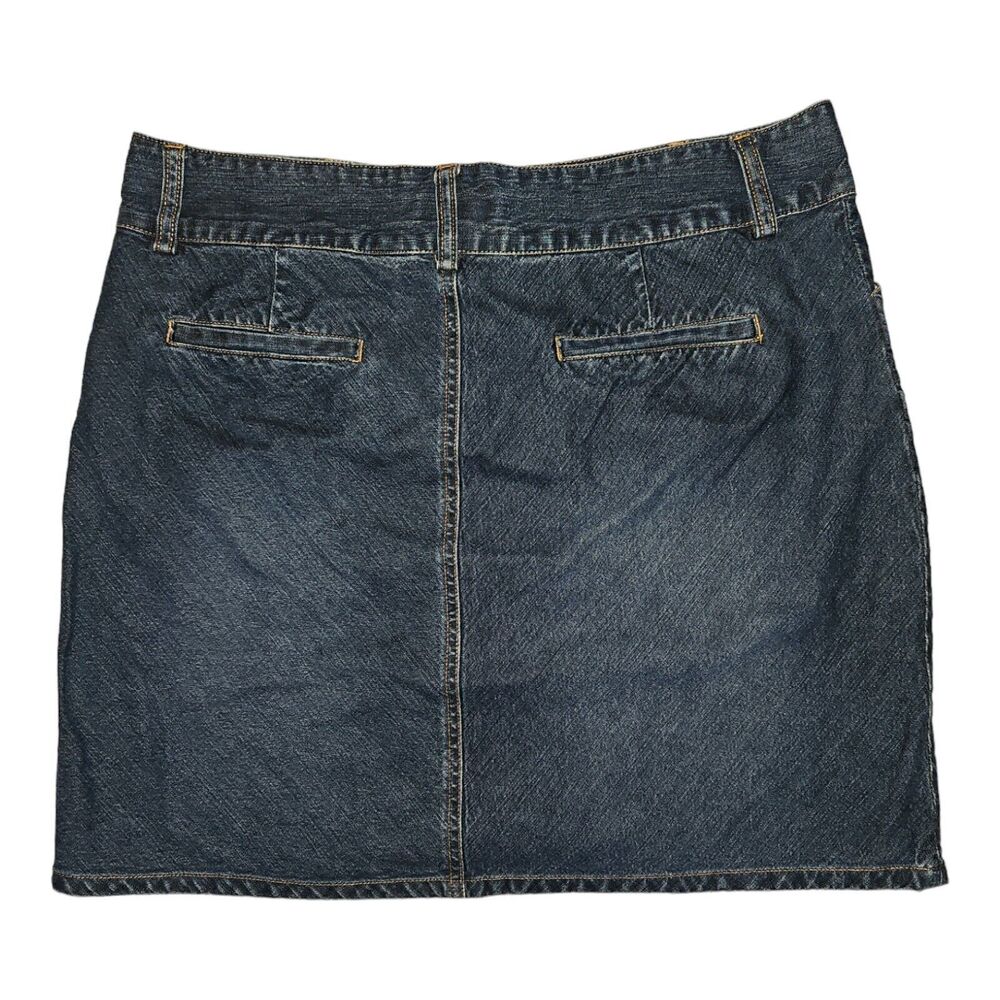 Vintage Old Navy Denim Pencil Skirt Size 14 Women's Mid Rise Pockets Y2K - Picture 5 of 6